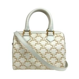 Celine Small Bag White Triomphe